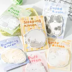 Mo Mo Alien Post-it Notes Cat Paradise Series Cute Healing Xiao Mao Student Message Notes Handbook Decoration