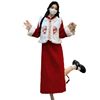 plus size Chubby mm2023 Winter New New Chinese Vest Women's Giant Skinny Red Cheongsam dress suit