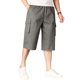 Summer Men's Middle-Aged and Elderly Cropped Pants, Loose Casual Men's Shorts, Low-Waisted 7-Point Pants, Dad's Medium Pants, Thin Large Pants