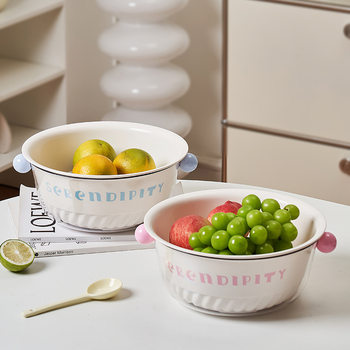 Dopamine Draining Basket for Home Kitchen, Double-Layer Vegetable Washing Basin, High-Capacity Fruit and Vegetable Washing Basket with a Stylish Design