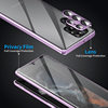 Suitable for Samsung S26Ultra Glossy Lens Protector Buckle Magneto Phone Case S25Plus Double-Sided Glass S24Fe