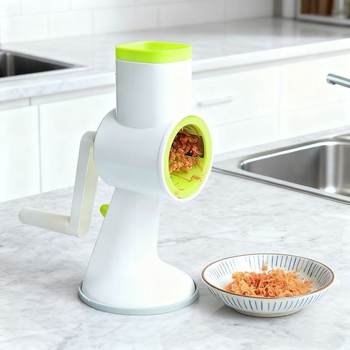 Manual Vegetable Cutter Four-In-One Hand-Cranked Rotary Push-Type Vegetable Cutter Vegetable Shredder Potato Shredder