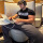 Футболка для спортивной тренировки Gymshark impact letter с короткими рукавами, эластичная, облегающая, с изогнутым подолом, мужская, для фитнеса mini 1