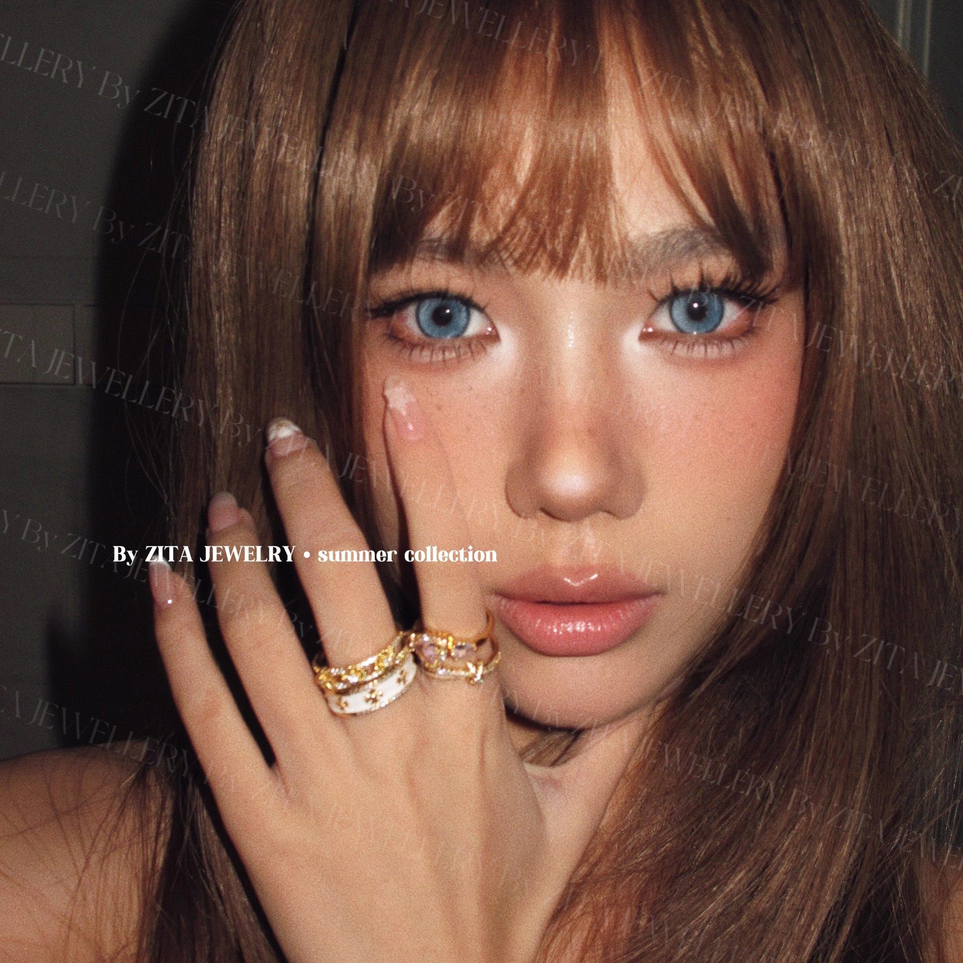 Gold Drip Glaze Cross Ring for Women, Accessible Luxury and High-End Stacking Index Finger Ring 2025 New Style, Beautiful Personalized Hand Jewelry