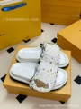 Leather buckle brown color white