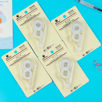 Simple non-printed transparent correction tape student portable correction tape office Correction correction tape stationery wholesale