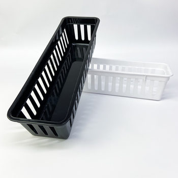 Storage Box Desktop Sundries Sorting Basket Rectangular Cosmetic Storage Box Japanese-style Hollow Kitchen Plastic Storage Basket