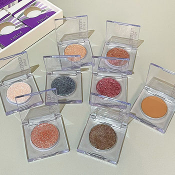 FAICCIA Fei Xi monochrome eye shadow fine flash easy to color earth color transparent square eye shadow base color high saturation