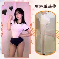 Yoga clothes + white crotchless socks