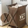 New Foldable Dirty Clothes Storage Basket Household Floor-Standing Dirty Clothes Basket Bathroom Multi-Functional Laundry Basket
