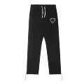 2612 trousers black with white heart