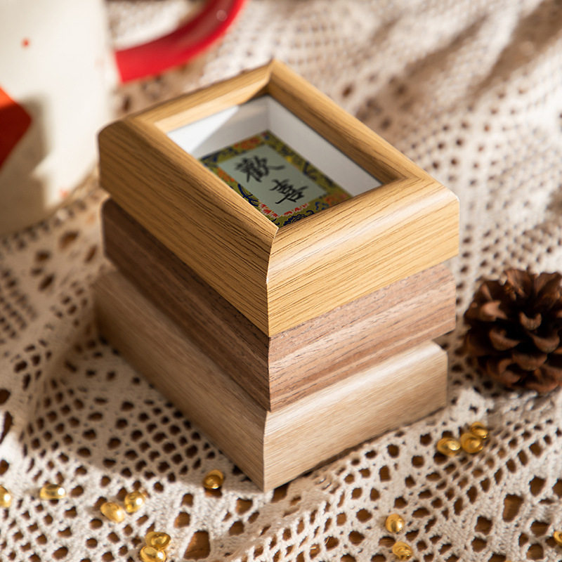 Song Jin Mini Photo Frame Calligraphy Painting Core Table Photo Frame Cardboard Decoration DIY Picture Frame Wholesale Ping an Cultural and Creative Ornaments