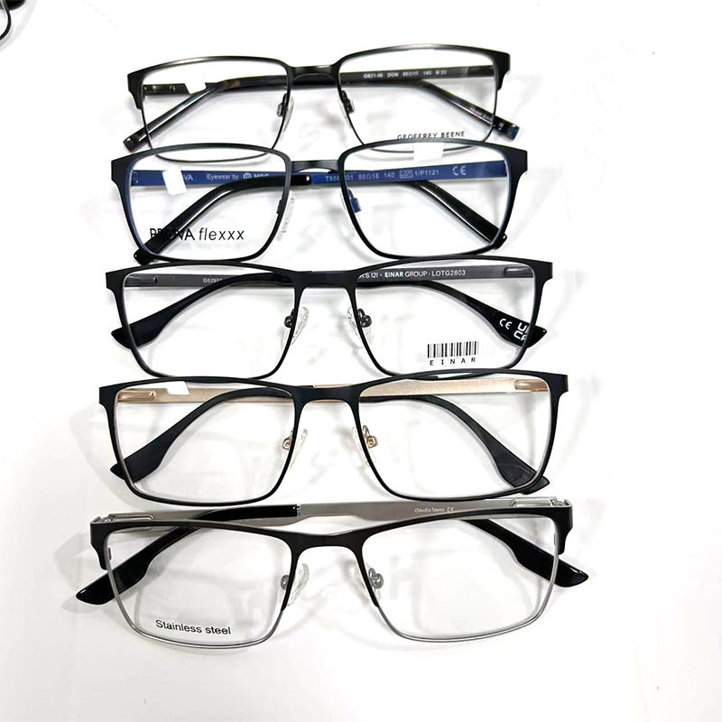 Mixed Batch Processing of High-End Fashionable Metal Glasses Frames for Men and Women, Versatile Frames That Can Be Equipped with Myopia Lenses