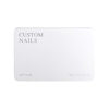 High-end light luxury wear nail stamping silver display card paper nail sheet board storage small card nail photography background display