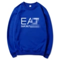 Blue+white label
