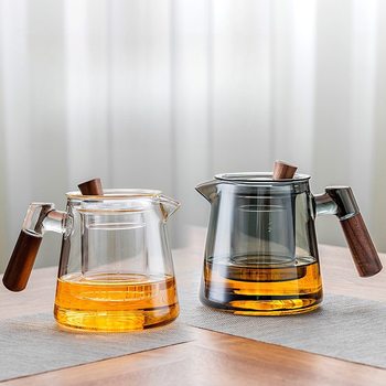 High Borosilicate Glass Heat-Resistant Thickened Side-Handle Teapot Simple Household Electric Ceramic Stove Heating Teapot Boiling Teapot