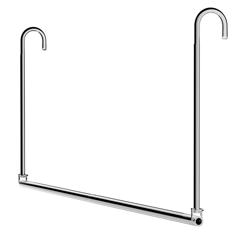 Telescopic Clothes Drying Rod for Home Balcony, Adjustable Clothes Rack, Stainless Steel Hanging Clothes Drying Rack, No-Drill Quilt Drying Tool