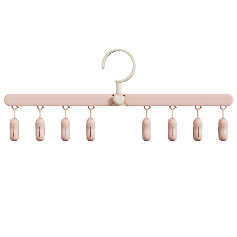 Portable Foldableing Clothes Hanger Baby Saliva Towel Multi-Head Windproof Clip Cloud Shape Travel Foldableing Sock Clip