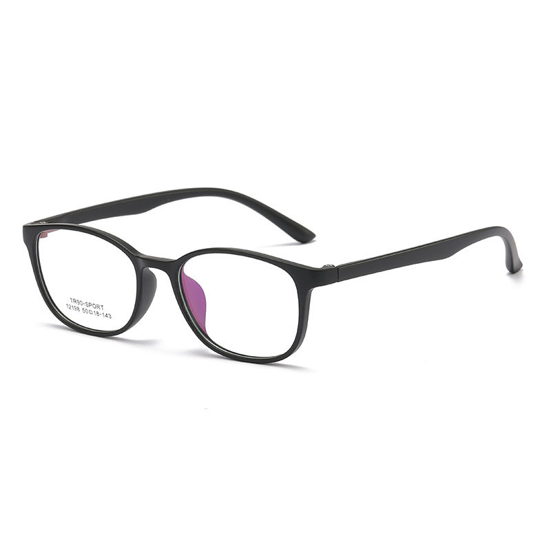 Ultra-light TR90 small fresh student myopia glasses frame new retro gradient fuchsia full small face glasses frame