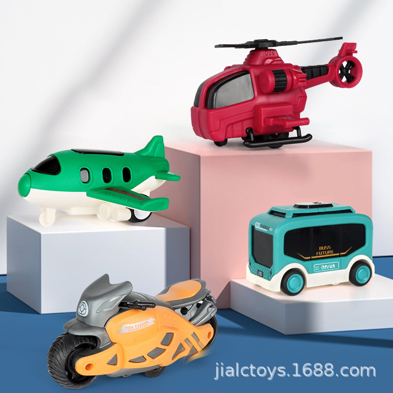 children's cartoon inertial passenger aircraft helicopter Tw...