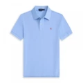 Sky blue red label