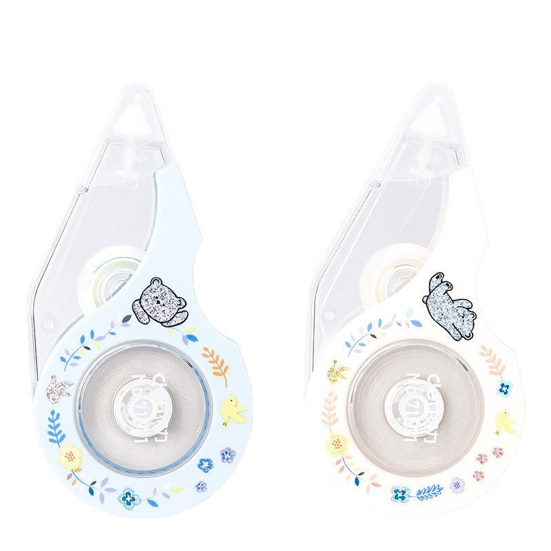 Deli 71531 Girl's Transparent Correction Tape with Large Capacity for Students, 5mm*12 Correction Tape