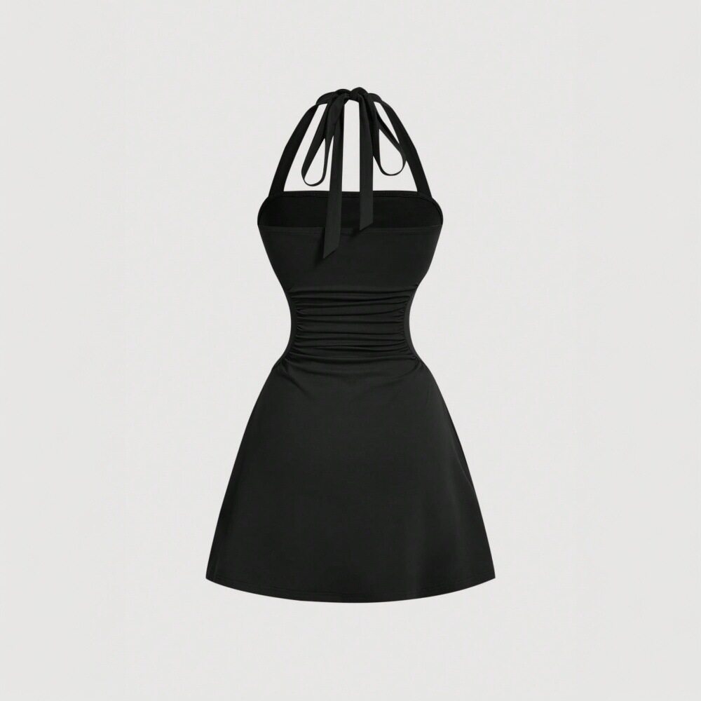 Elegant Sexy Halter Dress Slim Fit High Waist Short Skirt Spring Summer Fashion Wholesale Available
