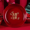 Housewarming new home fruit plate Red moving home tableware new home decoration opening new year fruit plate snack plate