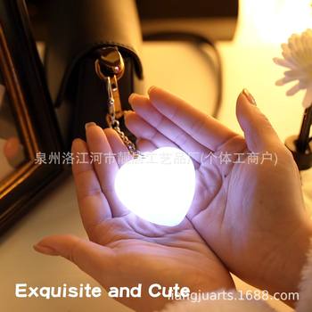 Love Plastic Keychain Backpack Pendant Lamp Cross-Border Hot Product Touch Night Light Heart Led Light