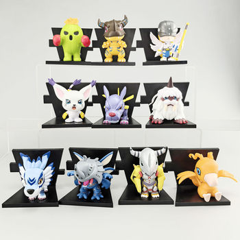 10 Digimon Refrigerator Magnets, Theatrical Version of Agumon, Trendy Blind Box Toys, Desktop Ornaments, Birthday Gifts for Men