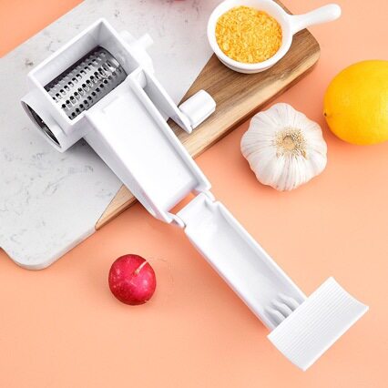 Stainless Steel Hand-Cranked Rotating Cheese Grater Chocolate Grater Creative Multi-Functional Cheese Grater