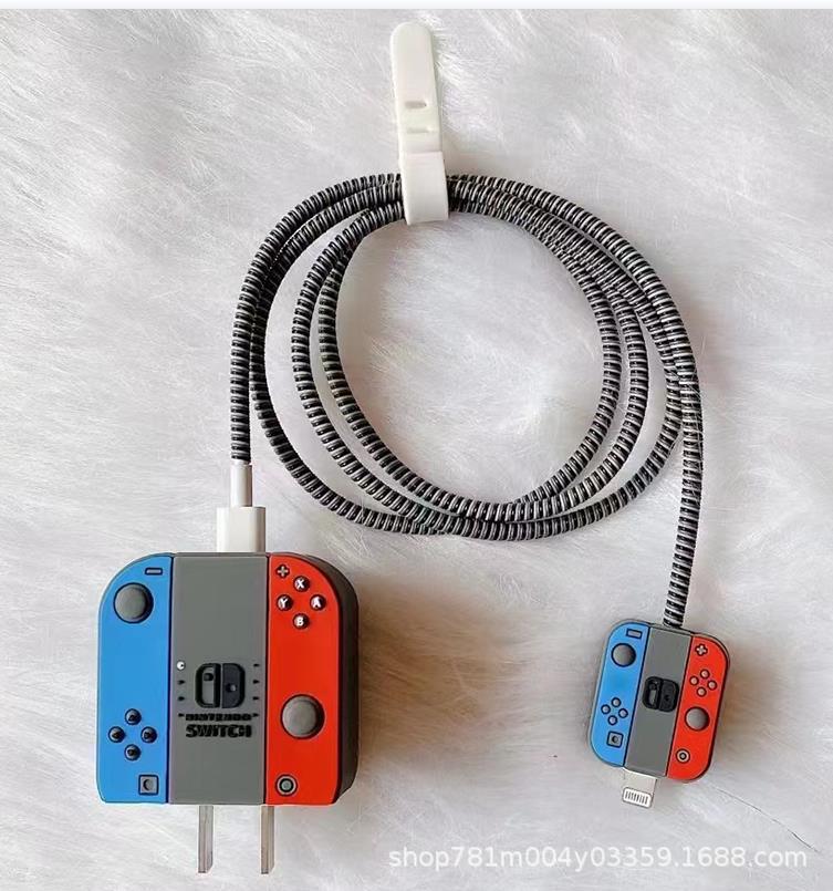 数据线保护套适用苹果充电器保护套芭芘充电头保护套充电线保护套