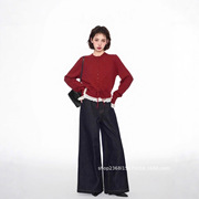 Knitted Cardigan New Style Korean Sweet Ruffled Lace Patchwork Sweater with Tie Waist Design Loose Short Sweater