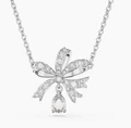Little silk platinum necklace