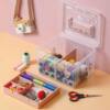 Large Capacity Thickened Multi-layer Needle Box Household Empty Box Storage Box Durable High-grade Button Box Portable Dust-proof