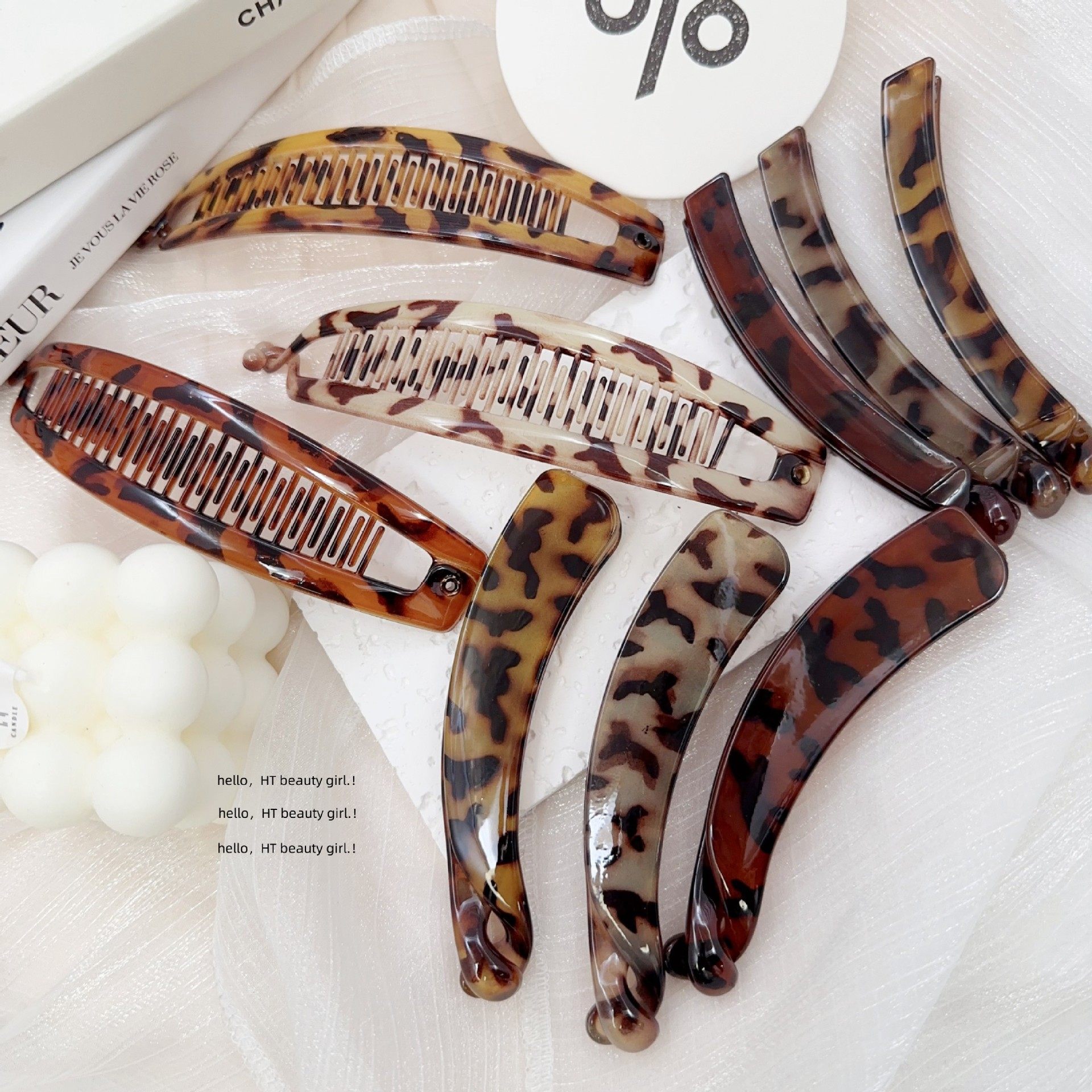 Amazon's Popular Cross-Border European and American Fish Comb Clip Banana Clip Ponytail Clip Hair Twister Bottom Comb Ball Hair Insert