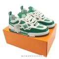 Donkey bread shoes - white & green