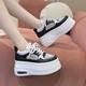 Ultra-Thick Sole Heightening White Shoes for Women 2025 New Summer Mesh Breathable Women's Shoes Lightweight Versatile Casual Platform Shoes