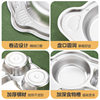 304 stainless steel cartoon plate grid deepening student plate partition kindergarten children food supplement tableware drop-resistant