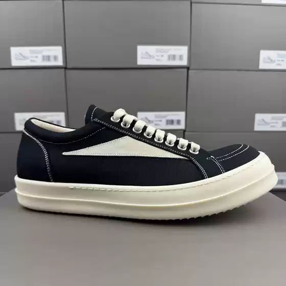 Ro Classic Small Triangle Sports Casual Shoes Canvas Milk-Colored Sole High-End Men's and Women's Sports Shoes High Street Trendy Fashion Style