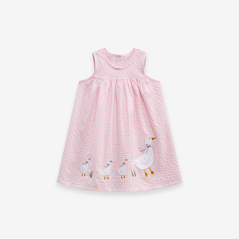 Girls' Slip Dress, Summer Kids' Sleeveless Dress, Cute Girls' Dress