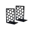 Metal Bookends with Hollow Design, Creative Student Book Storage Rack, Desktop Office Book Support, Bookends Wholesale Customization