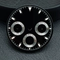 Black surface silver nail triangle mark without mark