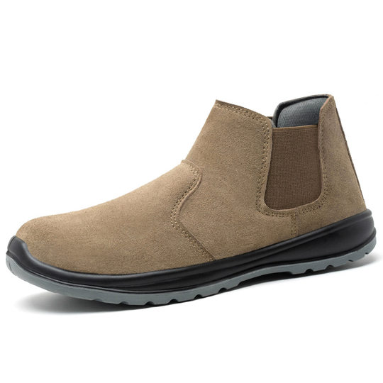 Labor Protection Shoes Men's Work Shoes with Steel Plate Anti-Smash and Anti-Puncture Solid Bottom One-Legged Summer Breathable Steel Toe Welder