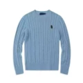 Sweater crew neck misty blue black label