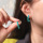 Серьги Longfeng turquoise S925 из посеребренного 18-каратного золота с натуральной бирюзой прямого С-образного сечения, женские темпераментные универсальные серьги mini 3
