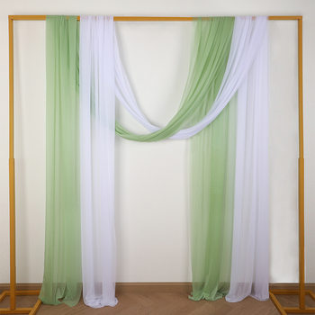 Cross-border beauty gauze curtain lawn wedding decoration gauze wedding outdoor scene layout hanging arch curtain hanging cloth
