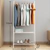 Bedroom Coat Rack Floor-Standing Vertical Clothes Rack European-Style Simple Foyer Clothes Rack Creative Iron Clothes Rack Hanging Bag Rack