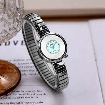 Goldie Sky Mirror Small Dial with Student Watch Niche High-end Delicate All-match Women's Quartz Watch