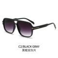 Black frame gradient gray lens